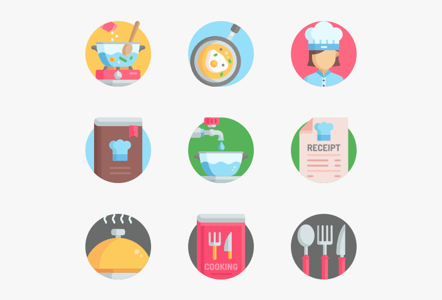 Cooking 50 Icons - Circle Friends Icon Png, Transparent Png, Free Download