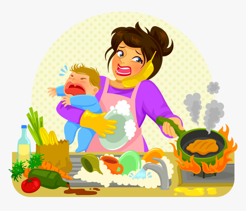 Clipart Mother Cooking