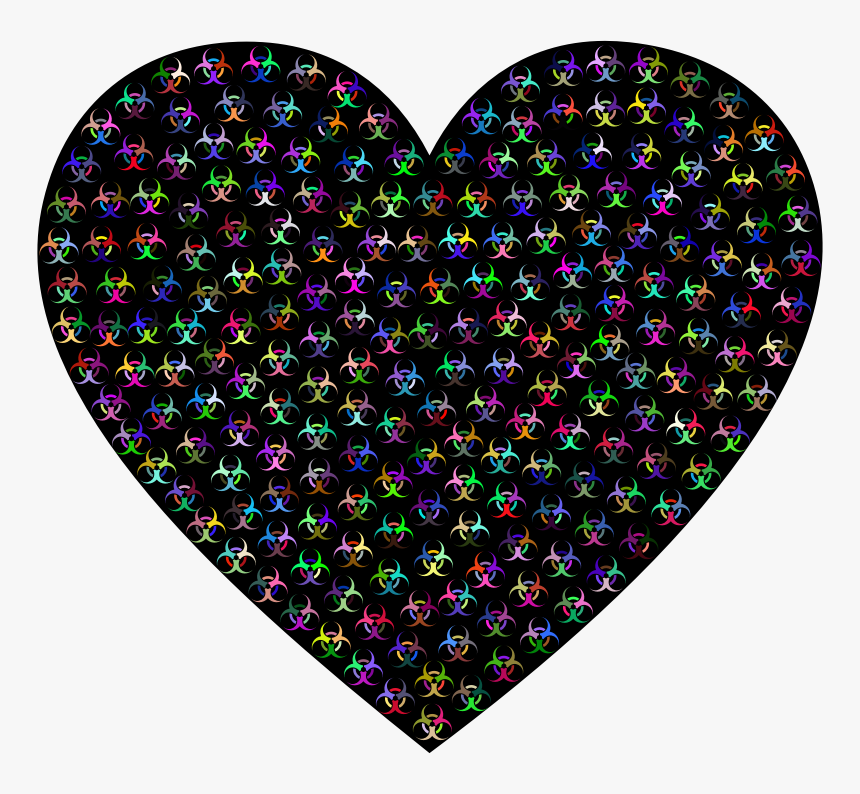 Toxic Heart Prismatic With Bg - Texture Metal Blue, HD Png Download, Free Download