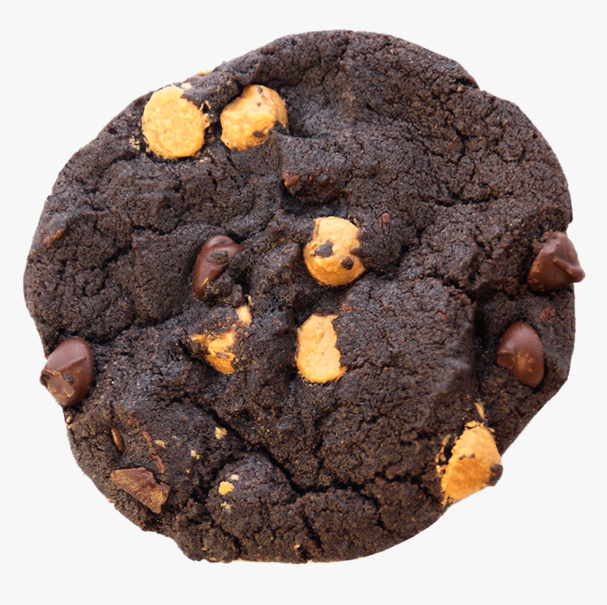 Double Chocolate Peanut Butter Cookie - Peanut Butter Chocolate Chip Cookies Transparent, HD Png Download, Free Download