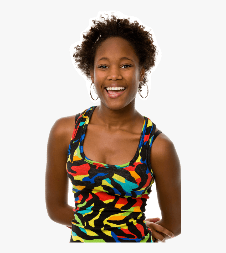 Female Teenager Smiling - Teenager Png, Transparent Png, Free Download