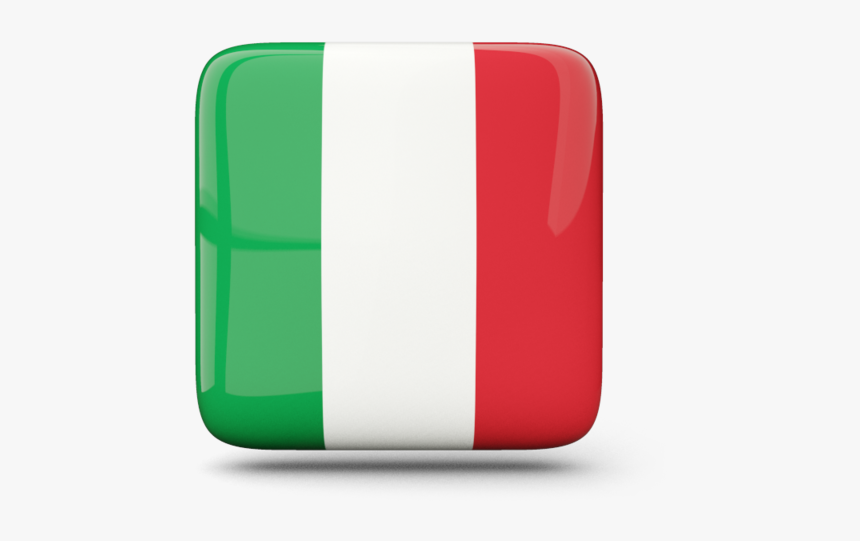 Glossy Square Icon - Italy Flag Icon Square, HD Png Download, Free Download