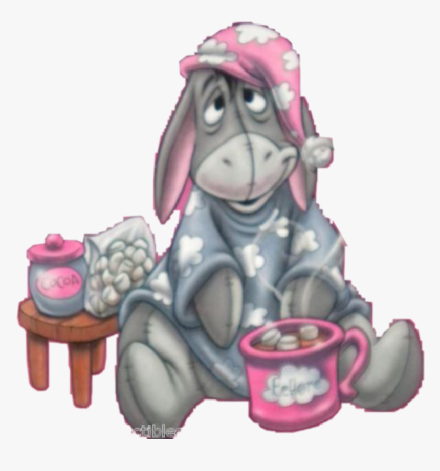 #pooh #tired #bedtime #bff #eeyore #pam - Eeyore Morning, HD Png Download, Free Download