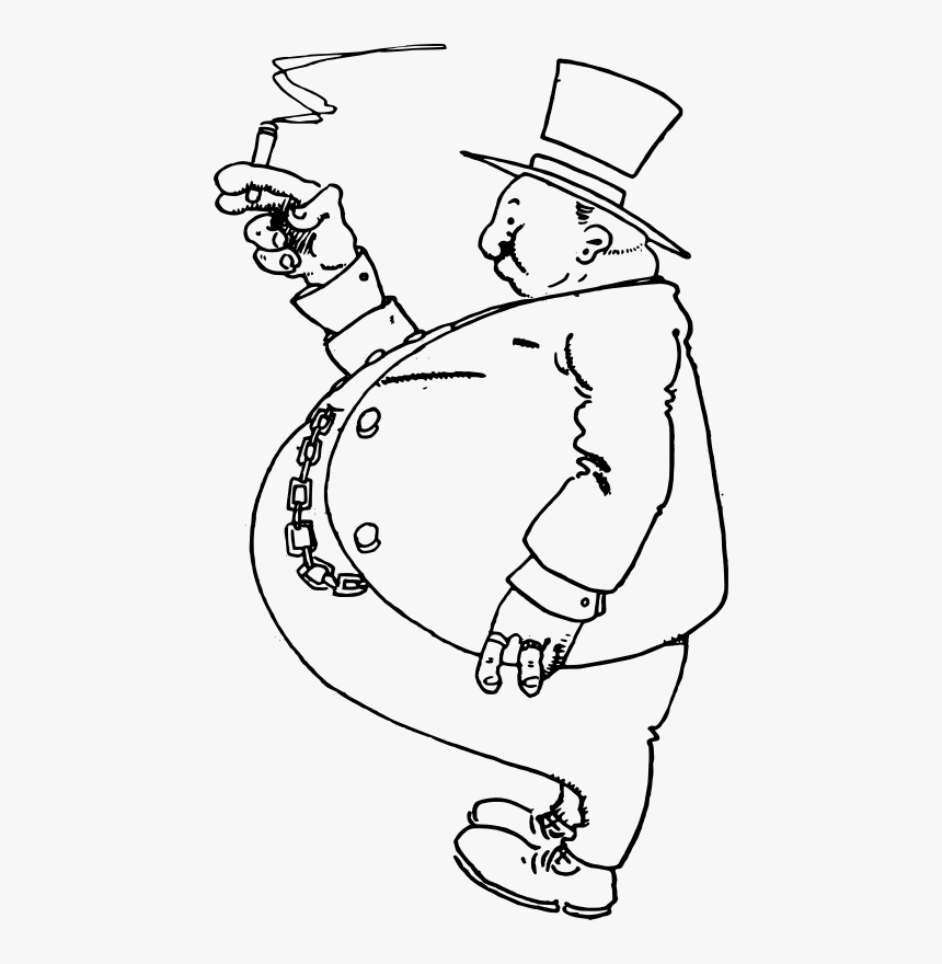 Fat Businessman - Fat Businessman Clipart, HD Png Download - kindpng