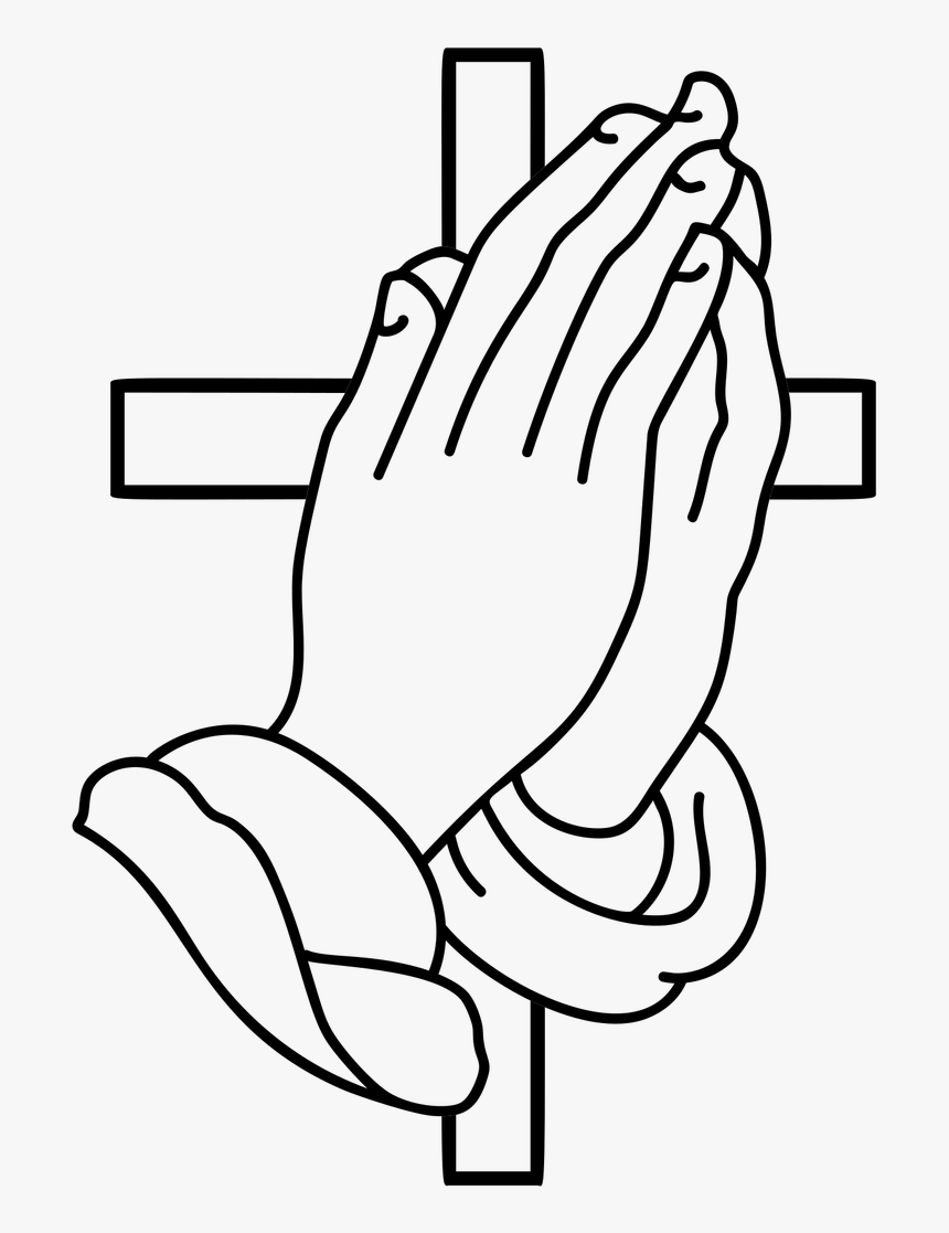 Praying Hands And Cross Clipart Png