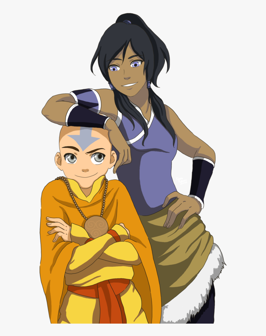 Avatar The Last Airbender Aang And Korra, HD Png Download, Free Download