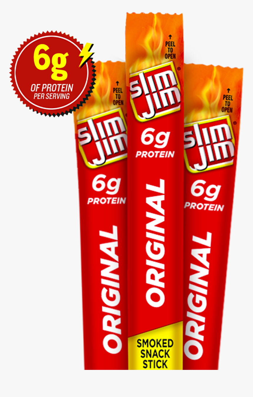 Snack Sticks - Slim Jim Nutrition Facts, HD Png Download - kindpng