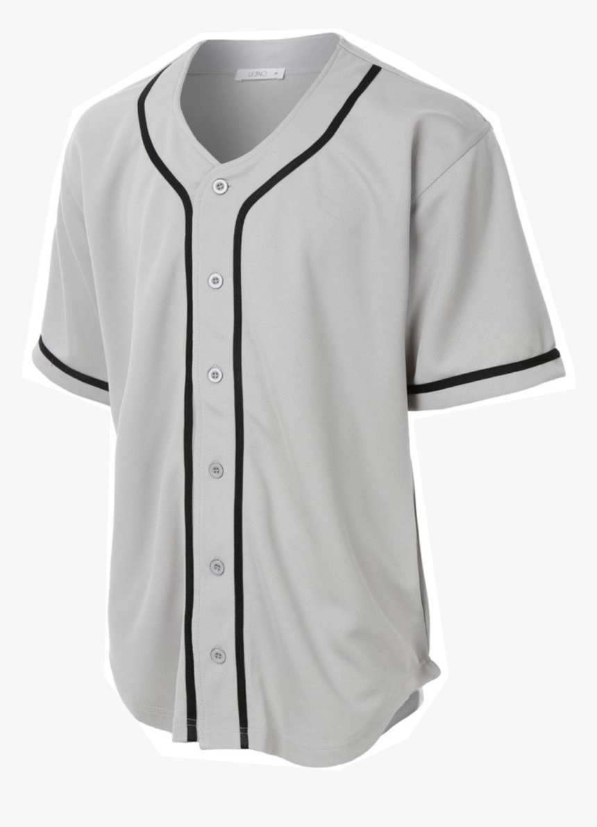 grey and white baseball jersey