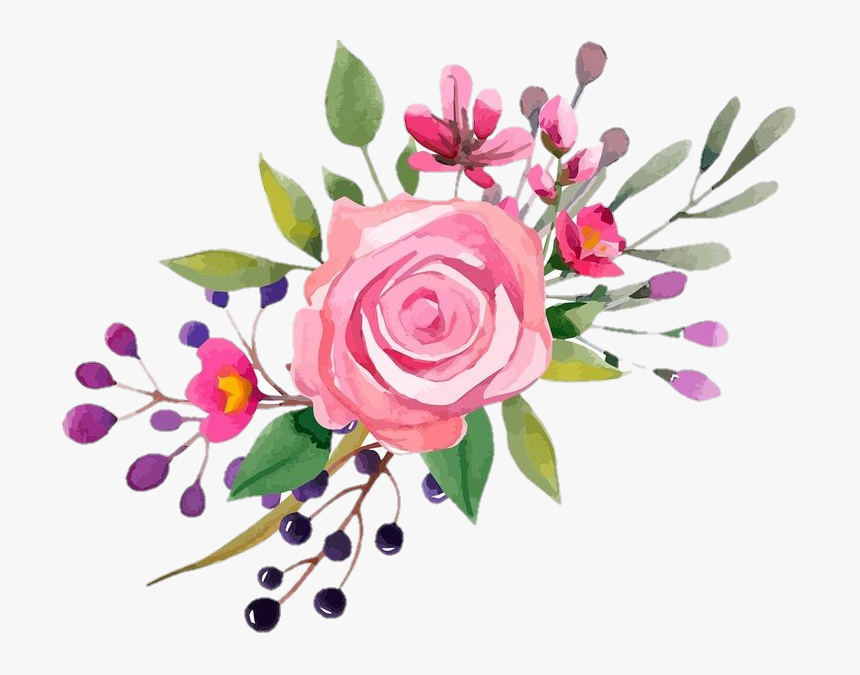 Flores Dibujo Png - - Floral Background For Business Cards, Transparent Png, Free Download