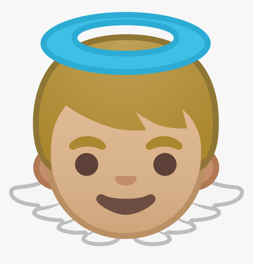 Baby Angel Medium Light Skin Tone Icon - Niño Emoji, HD Png Download, Free Download