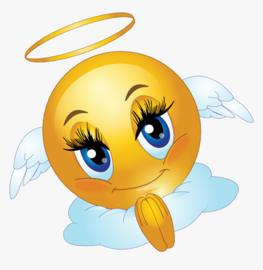 Transparent Angel Emoji Png - Angel Emoji, Png Download - kindpng