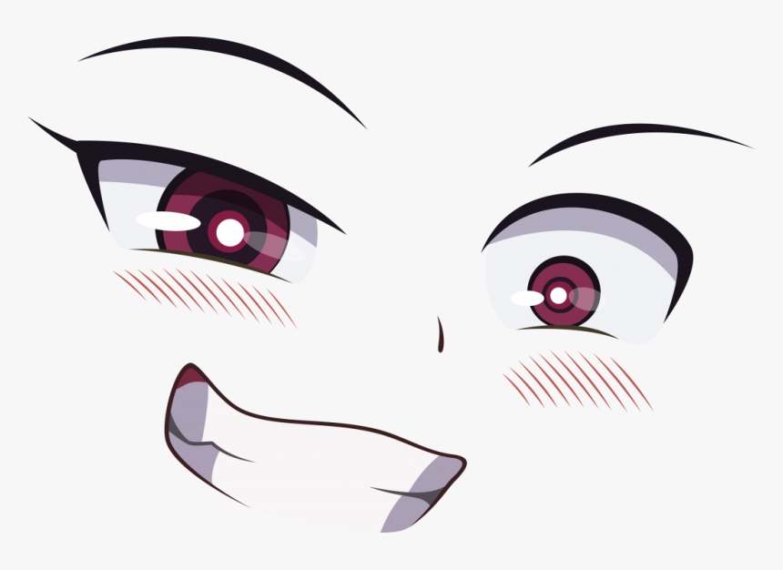 anime girl face template