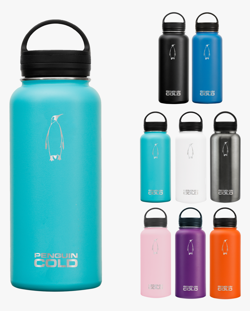 25oz Penguin Cold Insulated Stainless Steel Bottles - Water Bottle, HD Png Download, Free Download