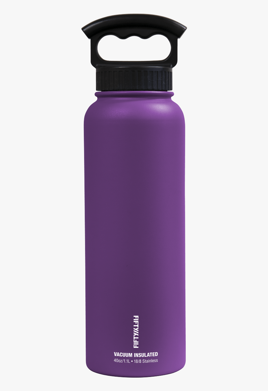 40oz Bottle With Wide Mouth 3 Finger Lid - Vacuum Insulated Water Bottle, HD Png Download, Free Download