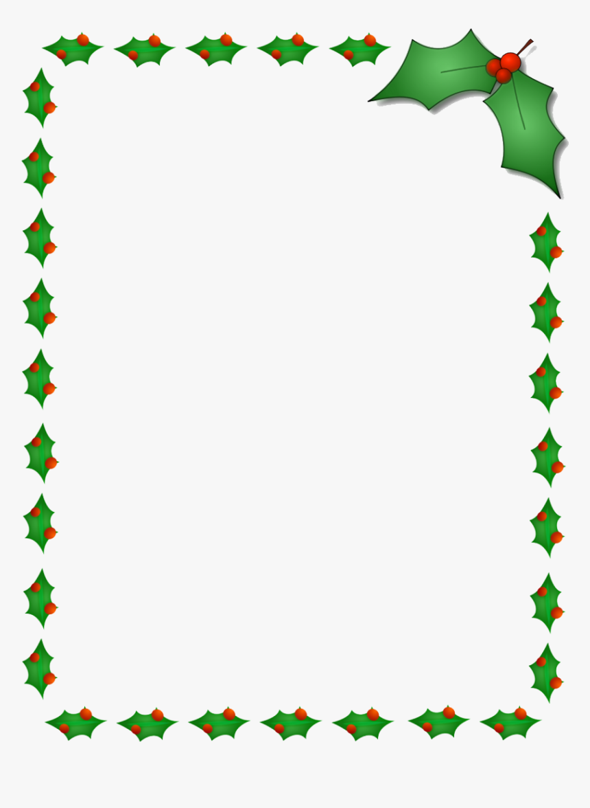 Download Christmas Border Png Photos - Holly Border Clipart, Transparent Png, Free Download