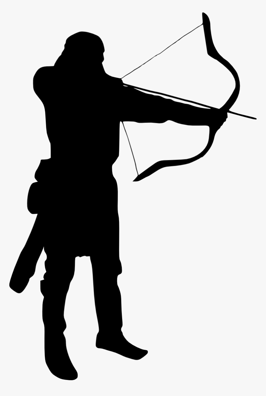 Archery Silhouette Clipart Png Transparent Png Kindpng