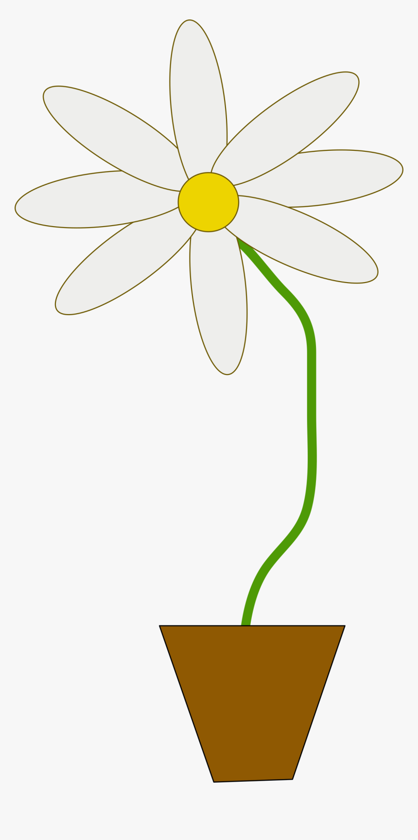 Flower In A Pot Clip Arts - Flower In A Pot Animated, HD Png Download, Free Download