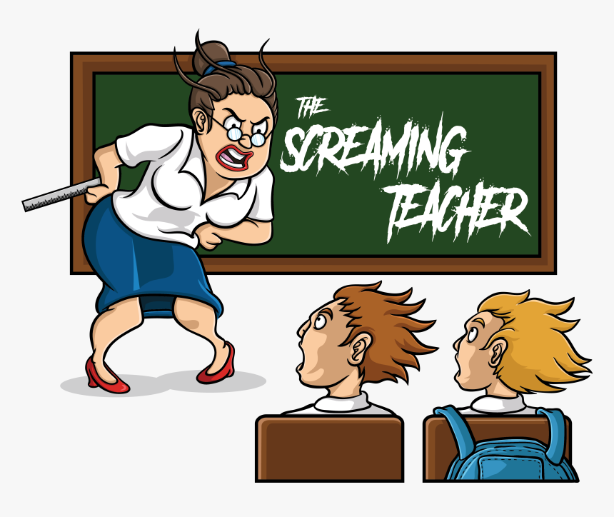 teacher yelling at student clipart cute