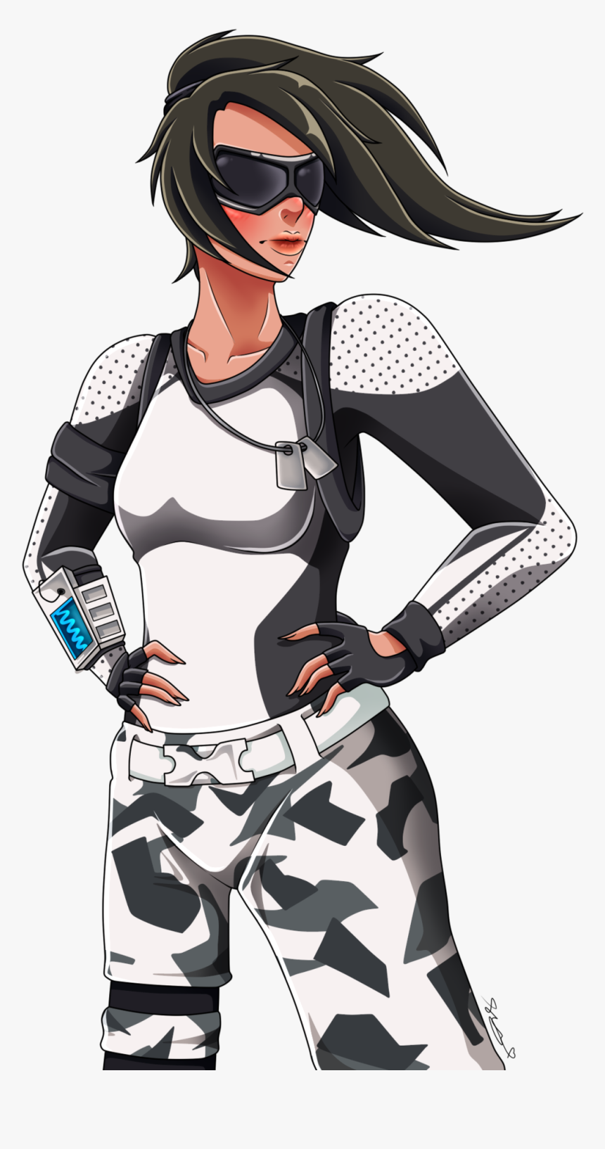 Fortnite Arctic Assassin Art , Png Download - Arctic Assassin Fortnite Drawing, Transparent Png, Free Download