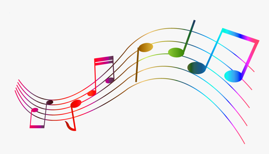 Color Music Notes Clipart, HD Png Download, Free Download