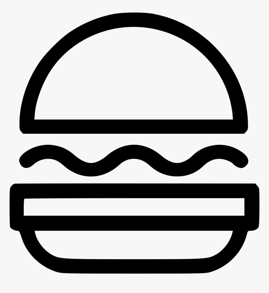 Transparent Png Burger Burger Outline Logo Png Png Download Kindpng