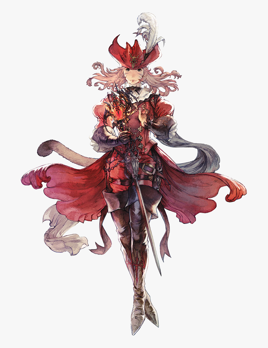 Red Mage Ffxiv Art, HD Png Download, Free Download