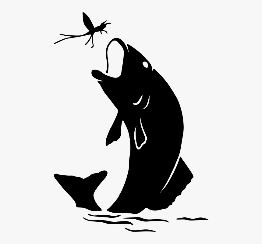 Download Clip Art Koi Fish Silhouette - Fishing Silhouette Clip Art ...