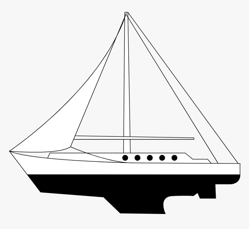 Sailboat Png No Background - Sailboat With Transparent Background, Png Download, Free Download