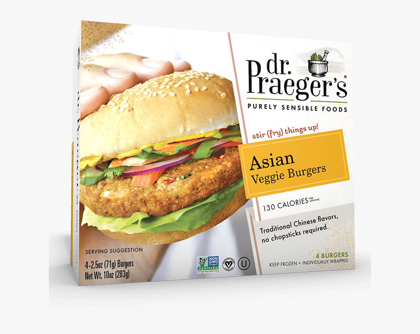 Praeger"s Asian Veggie Burgers - Dr Praeger's Veggie Burgers, HD Png Download, Free Download