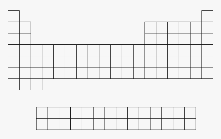 Periodic Table Of Elements Outline, HD Png Download, Free Download