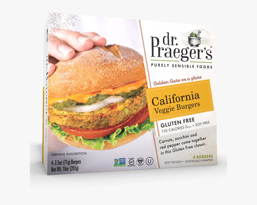 Praeger"s California Gluten Free Veggie Burgers - Dr Praeger Veggie Burger, HD Png Download, Free Download