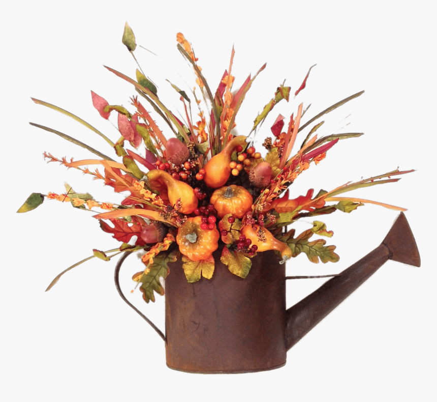 Flower Decoration In Watering Can - Flower Watering Can Png, Transparent Png, Free Download