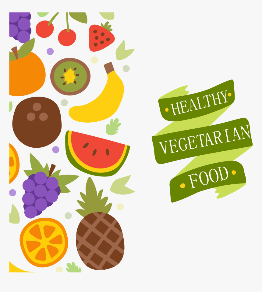 Vegetarian Cuisine Organic Food Health Food Fruit - Food Health Vector Png, Transparent Png, Free Download