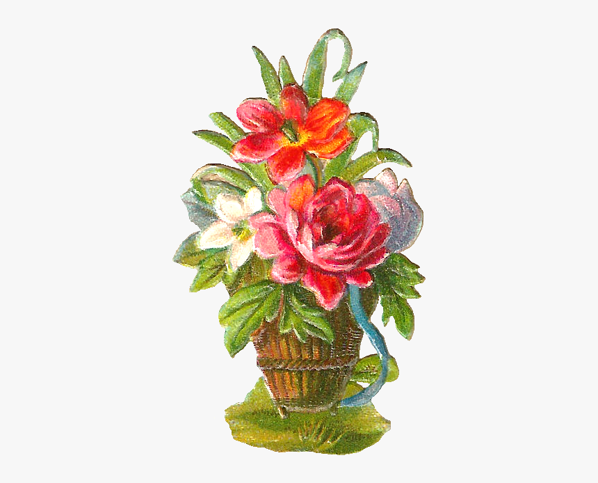 Free Digital Flower Clip Art - Bouquet, HD Png Download, Free Download