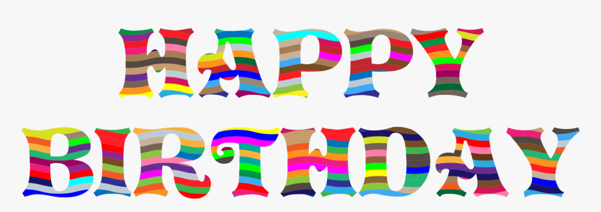Text,graphic Design,party Supply - Clip Art Happy Bday, HD Png Download ...