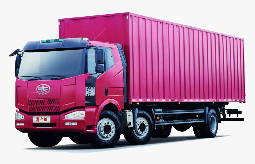 Container With Truck Png , Png Download - Packers Movers Truck Png, Transparent Png, Free Download