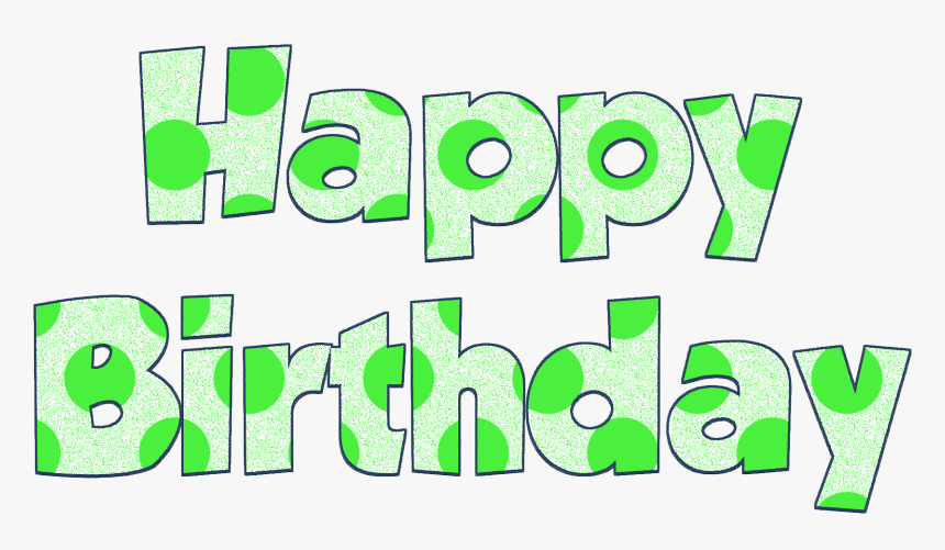 Happy Birthday Green Background