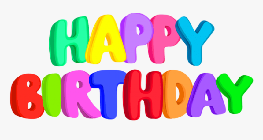 Free Png Download Happy Birthday Text Png Images Background - Transparent Png Download Happy Birthday Logo Hd Png, Png Download, Free Download