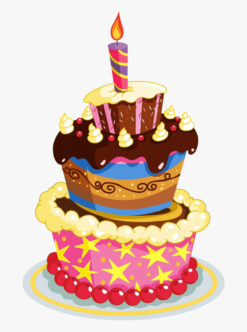 Download Birthday Cake - 1 Birthday Cake Png, Transparent Png - kindpng
