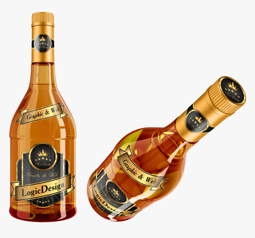 Whisky Cognac Bottle - Коньяк Png, Transparent Png, Free Download