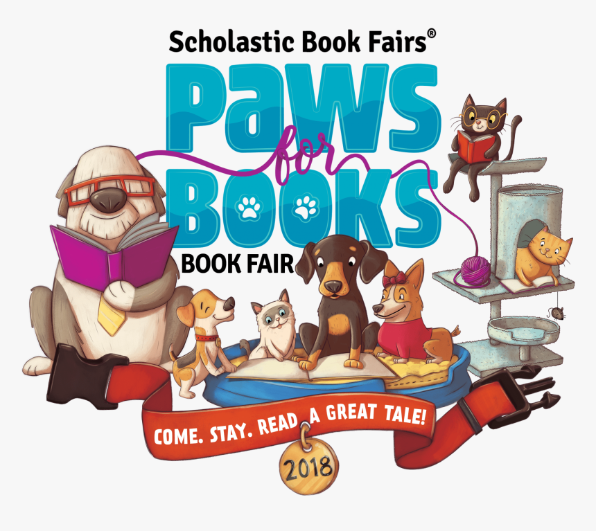 Paws For Books Scholastic Book Fair, HD Png Download, Free Download