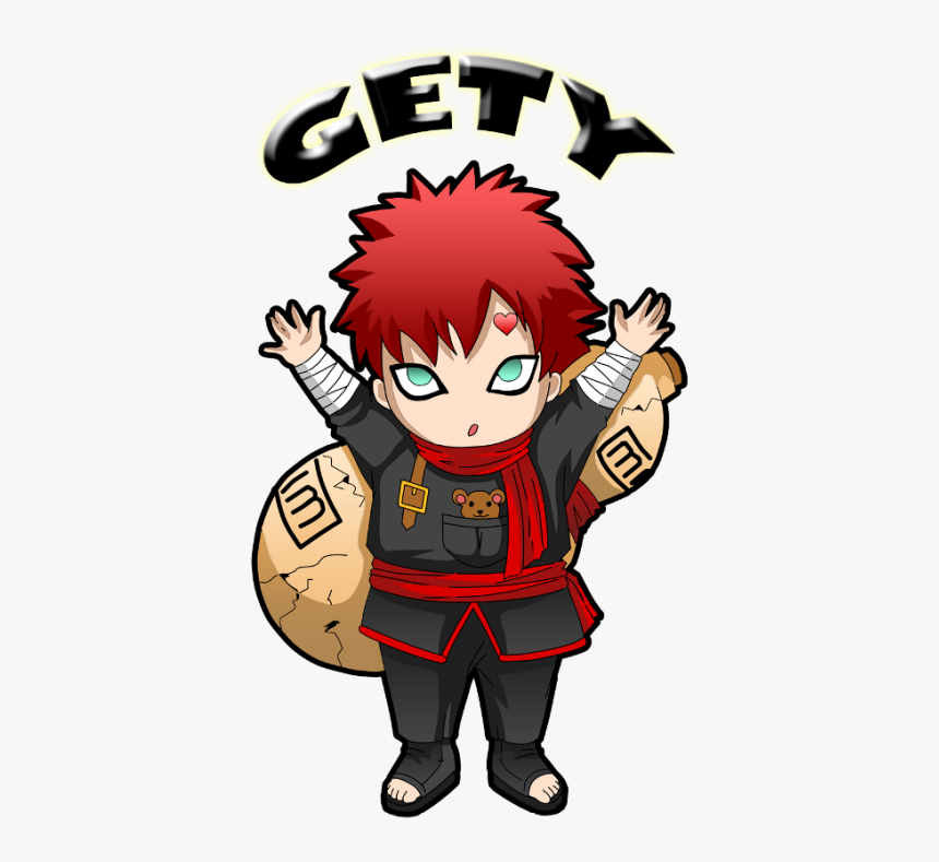 Chibi Gaara By Gety - Cartoon, HD Png Download, Free Download