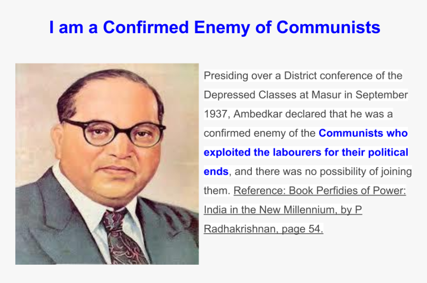 Br Ambedkar On Communism, HD Png Download, Free Download