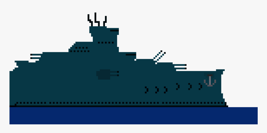 Pixel Art Battle Ship, HD Png Download, Free Download