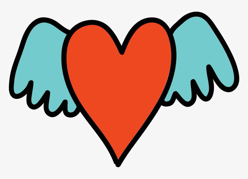 Winged Heart Icon - Heart, HD Png Download, Free Download