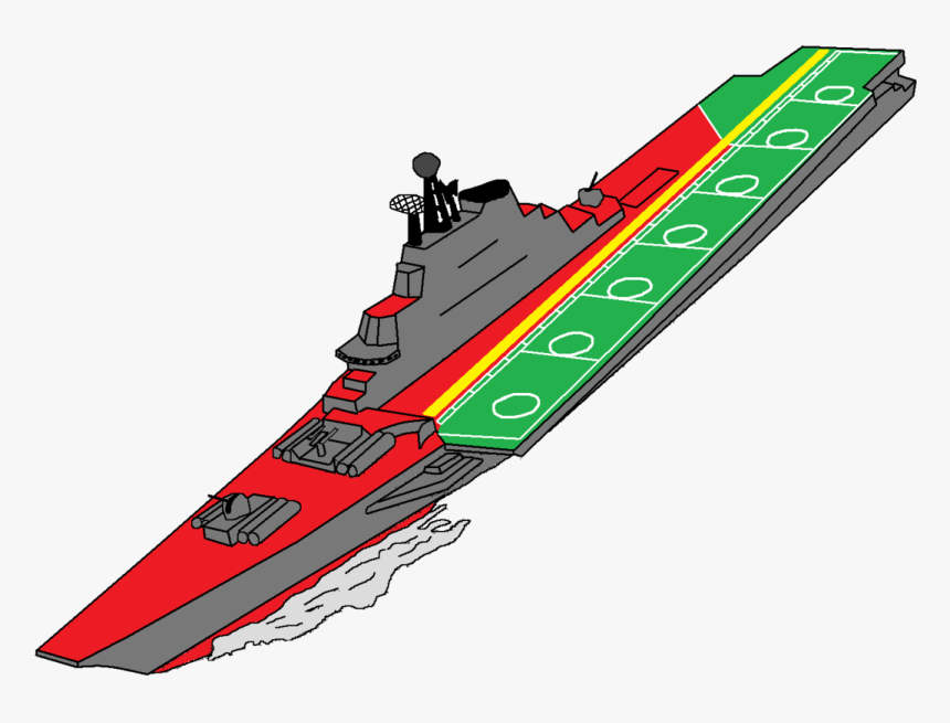 Project 1143 Carrier Simple Drawing - キエフ 級 航空 巡洋艦, HD Png Download, Free Download