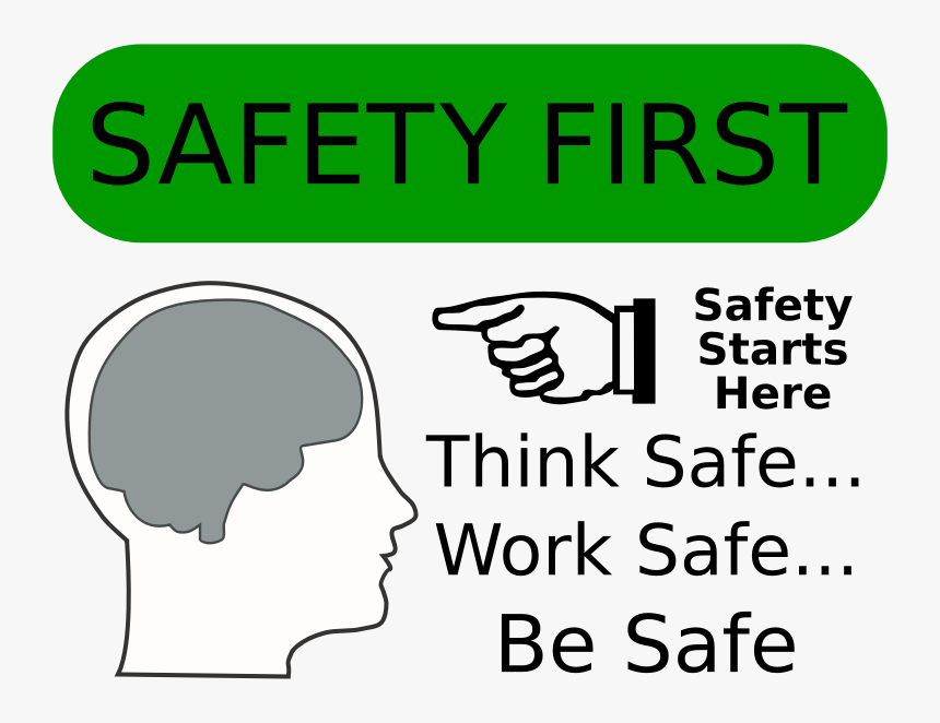 Safety First - Work Safety Clip Art, HD Png Download - kindpng