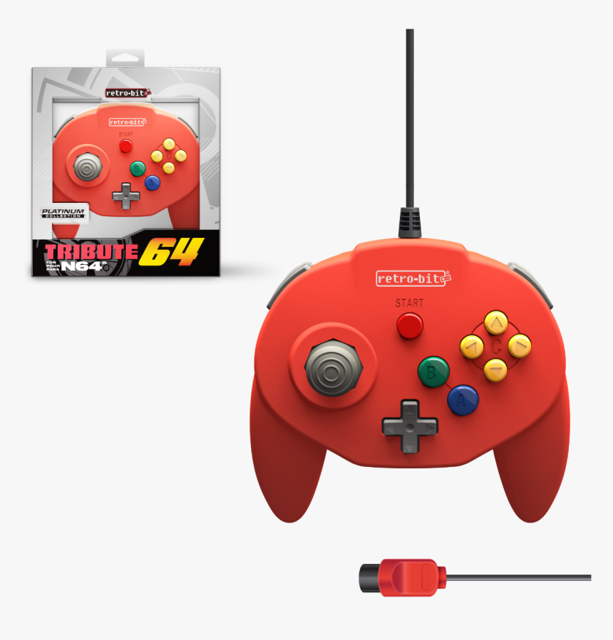 Tribute64, Red, N64, Nintendo 64, Tribute - Retro Bit Tribute 64, HD Png Download, Free Download