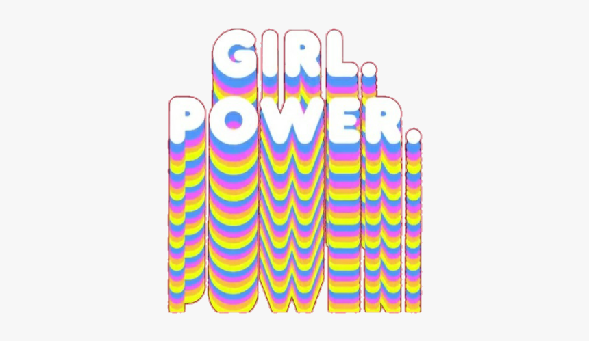 Feminist, Girl Power, And Overlay Image - Graphic Design, HD Png Download, Free Download