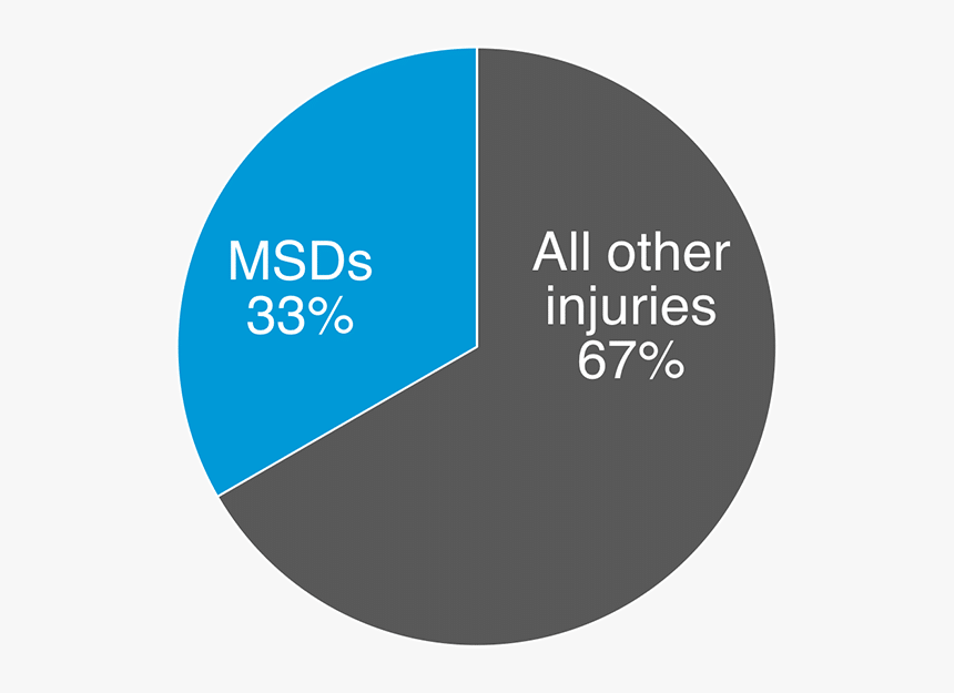 Msd 33 Percent Of Claims V All Other Injuries Are 67 - Circle, HD Png Download, Free Download